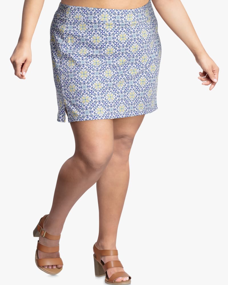 Front of plus size Everdeen Printed Skort by Rafaella | Dia&Co | dia_product_style_image_id:117482